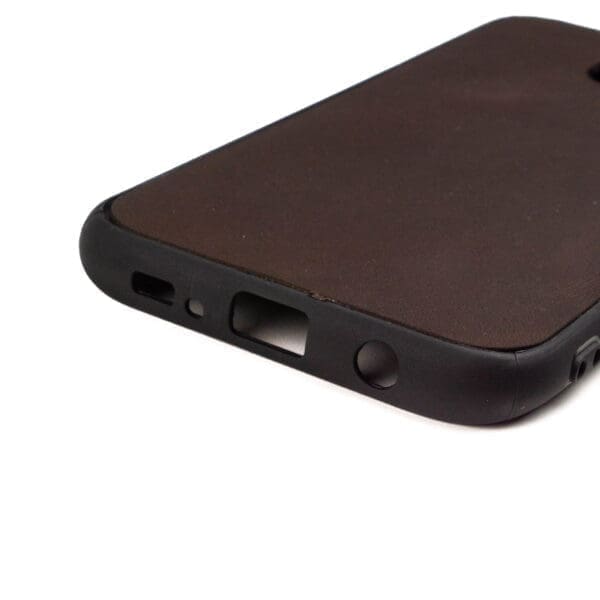 Samsung S7 Edge hoesje - leren case - leren telefoonhoes