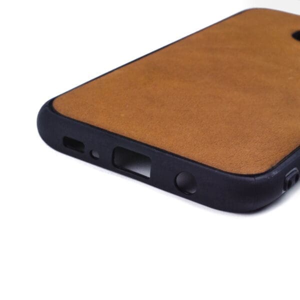 Samsung S7 Edge hoesje - leren case - leren telefoonhoes