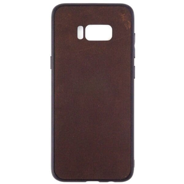 Samsung S8 PLUS hoesje - leren case - leren telefoonhoes