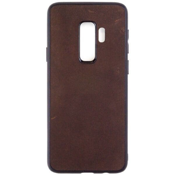 Samsung S9 PLUS hoesje - leren case - leren telefoonhoes