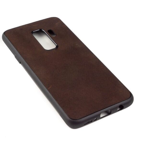 Samsung S9 PLUS hoesje - leren case - leren telefoonhoes