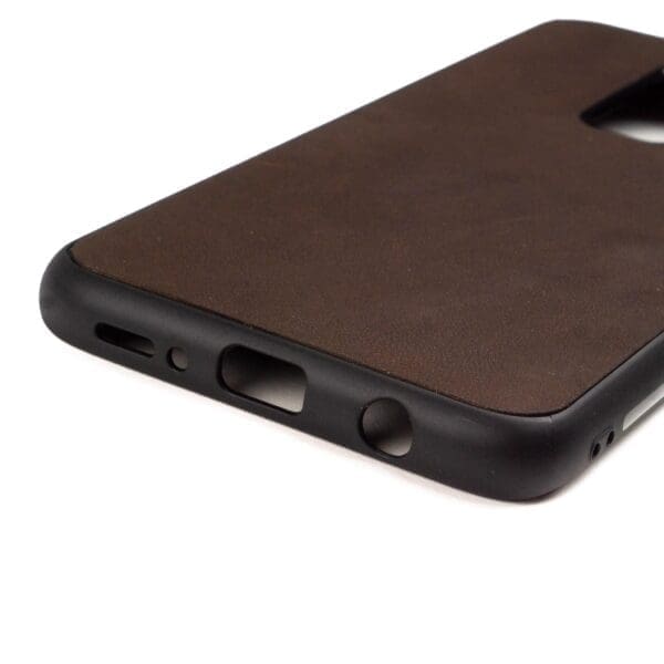 Samsung S9 PLUS hoesje - leren case - leren telefoonhoes