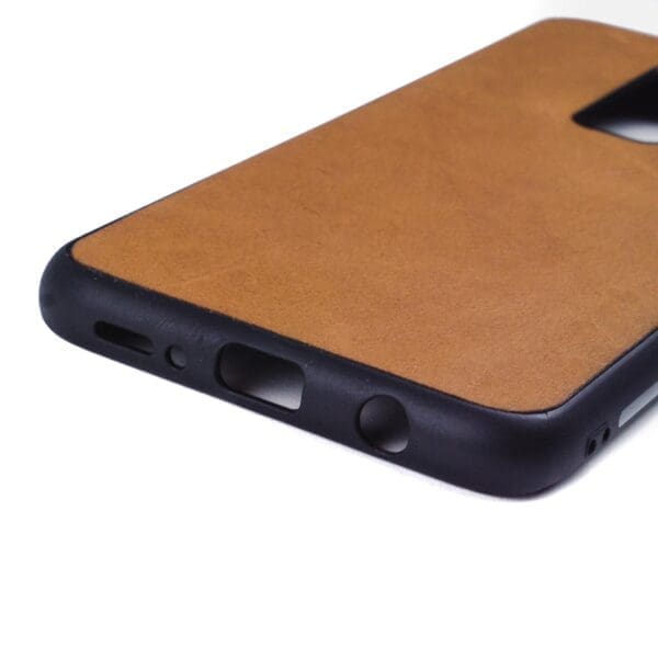 Samsung S9 PLUS hoesje - leren case - leren telefoonhoes