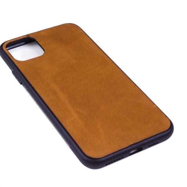 Iphone 11 Pro Max hoesje - leren case - leren telefoonhoes