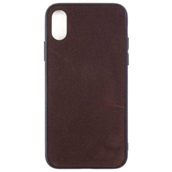 Iphone X hoesje - leren case - leren telefoonhoes