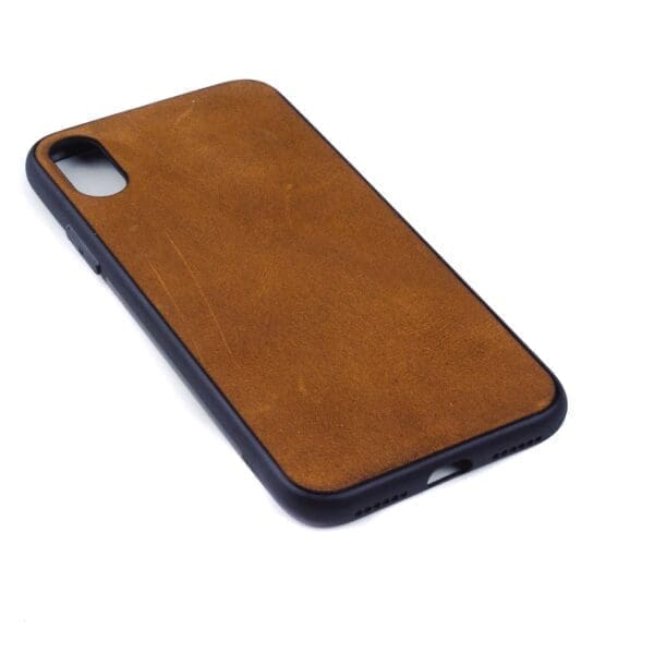 Iphone X hoesje - leren case - leren telefoonhoes