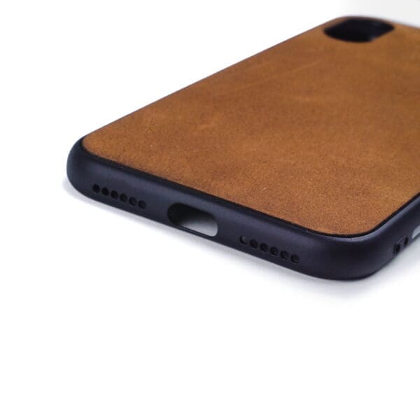 Iphone X hoesje - leren case - leren telefoonhoes