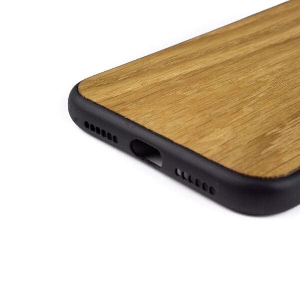 iphone 11 hoesje - bumper case - houten telefoonhoes