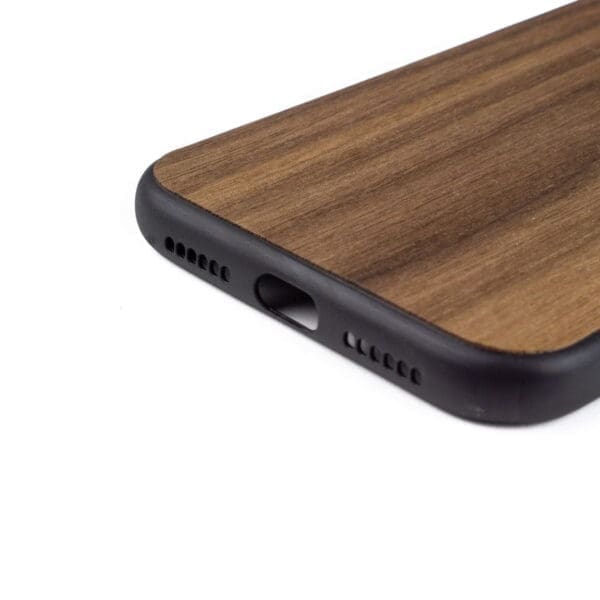 iphone 11 hoesje - bumper case - houten telefoonhoes