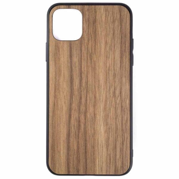 iphone 11 pro hoesje - bumper case - houten telefoonhoes
