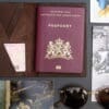 gepersonaliseerde paspoorthoes met initialen