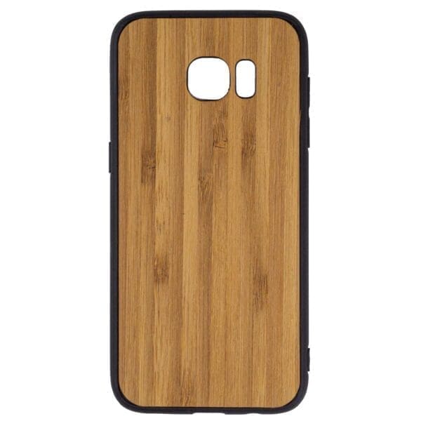 Samsung S7 Edge hoesje - bumper case - houten telefoonhoes
