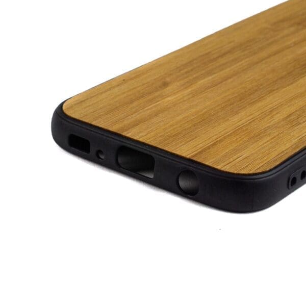 Samsung S7 Edge hoesje - bumper case - houten telefoonhoes