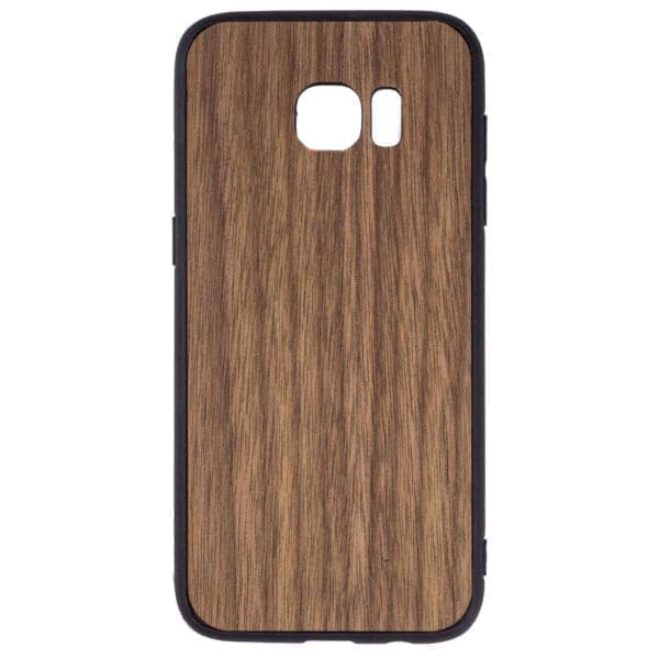 Samsung S7 Edge hoesje - bumper case - houten telefoonhoes