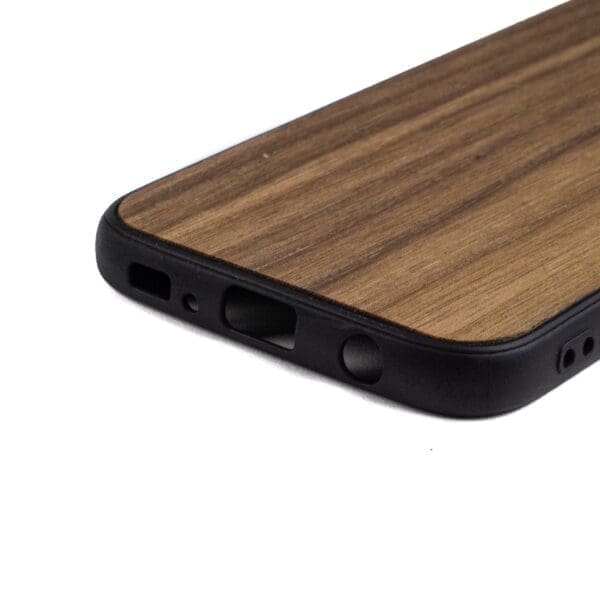 Samsung S7 Edge hoesje - bumper case - houten telefoonhoes