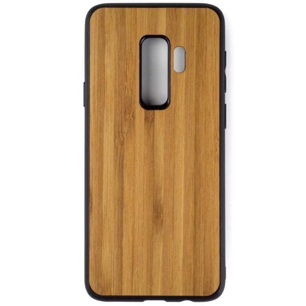 Samsung S9 PLUS hoesje - bumper case - houten telefoonhoes