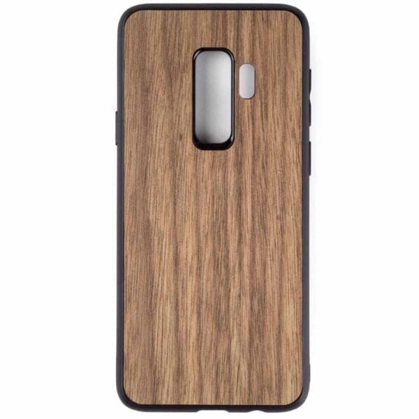 Samsung S9 PLUS hoesje - bumper case - houten telefoonhoes