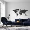 Wooden world map | Map - World Map of Wood - Black - Oak - Bamboo - Walnut
