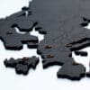 Wooden black world map - Unique wall decoration for every interior