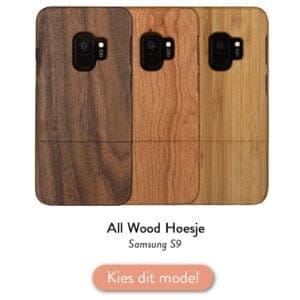 Samsung S9 houten hoesje