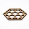 Geometrische houten onderzetters