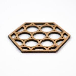 Geometrische houten onderzetters