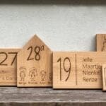 engraving wooden house number