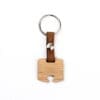 wooden keychain with name