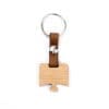 wooden keychain with name
