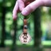 Wooden keychain with name