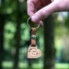 Wooden keychain with name