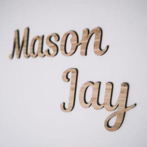 Wooden letters nursery - nursery decoration