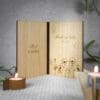 Houten foto frame gepersonaliseerd eigen tekst herinneringen dierbare mooie momenten nagedachtenis