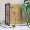 Houten fotolijst gepersonalisserd eigen ontwerp babyfoto kraamcadeau kraambezoek