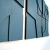 Layerd Abstract houten wanddecoratie 3luik modern abstract kunst blauw