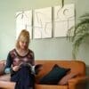 Layerd Abstract houten wanddecoratie 3luik modern abstract kunst wit