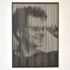 Houten muurdecoratie Hoofdlijnen Gepersonaliseerd met eigen portret lasergesneden uit hout