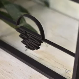 Floating Frames Houten lijstje doorzichtig lijnen ondergaande zon