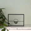 Floating Frames Houten lijstje doorzichtig lijnen ondergaande zon