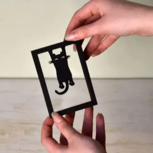 Floating Frames Houten lijstje transparant Kat
