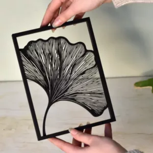 Floating Frames Houten lijstje transparant ginkgo blad