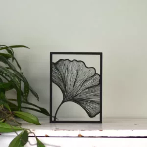 Floating Frames Houten lijstje transparant ginkgo blad