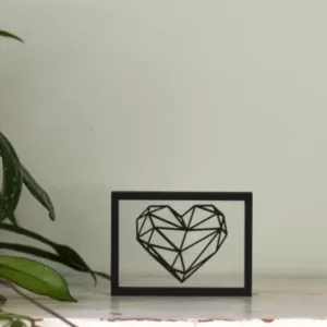 Floating Frames Houten lijstje transparant hart