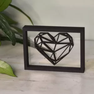 Floating Frames Houten lijstje transparant hart