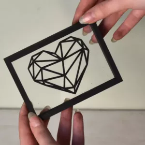 Floating Frames Houten lijstje transparant hart