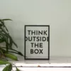Floating Frames Houten lijstje transparant quote think outside the box
