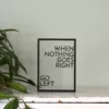 Floating Frames Houten lijstje transparant quote when nothing goes right go left
