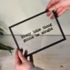 Floating Frames Houten lijstje transparant songtekst Bob Marley - Three little birds