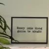 Floating Frames Houten lijstje transparant songtekst Bob Marley - Three little birds