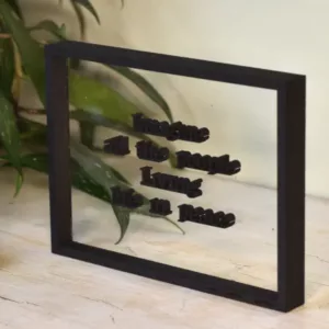 Floating Frames Houten lijstje transparant songtekst John Lennon Imagine